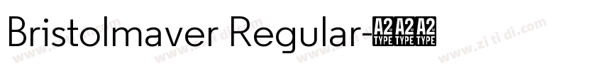 Bristolmaver Regular字体转换